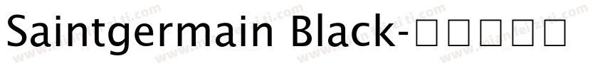 Saintgermain Black字体转换
